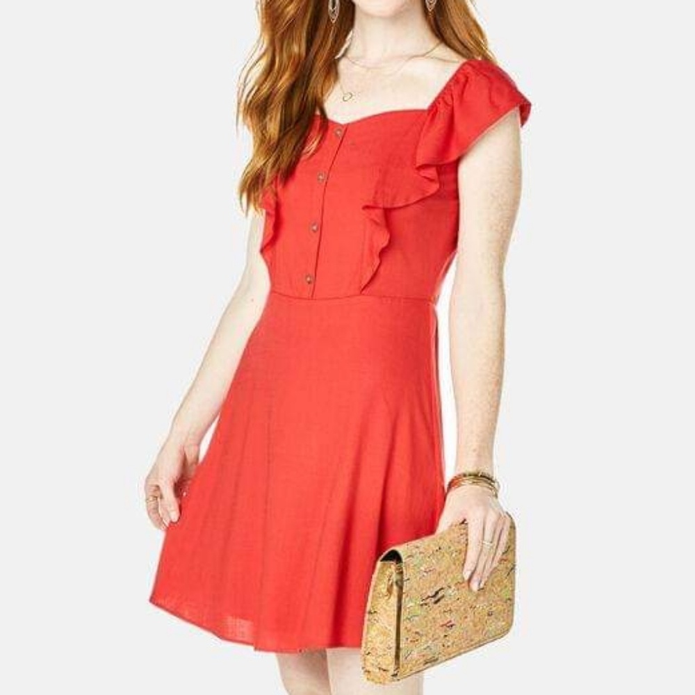 Red Fit and Flare Dress